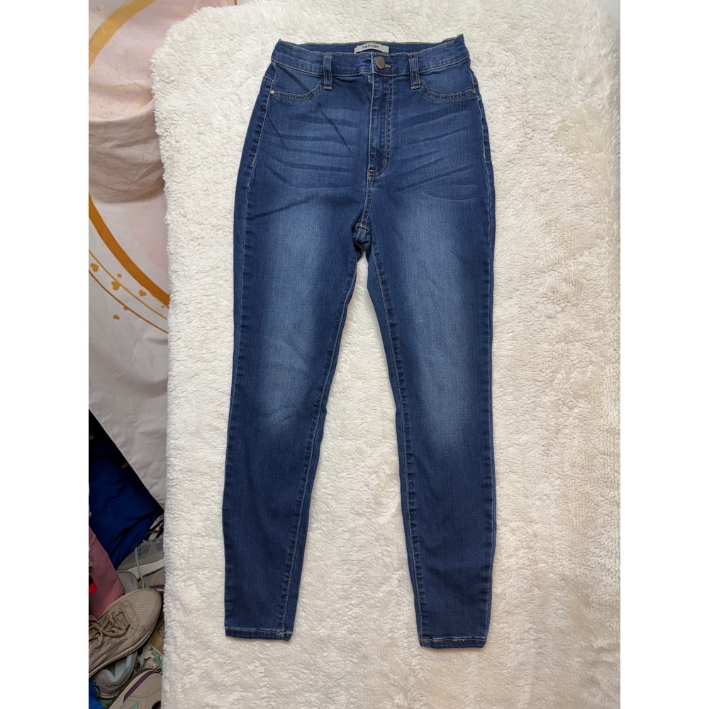 Refuge Skinny Jeans Womens 6 High Rise Medium Wash Denim Excellent
